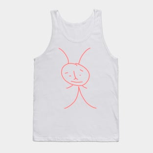 Simple man king - Funny drawing with a pen Tank Top